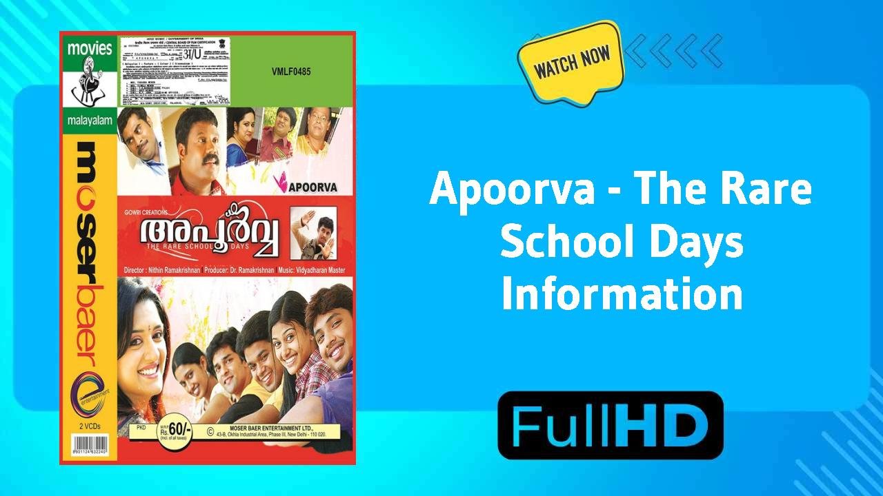 Apoorva - The Rare School Days